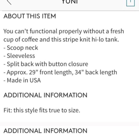 nwt but first coffee tank top in blue - Picture 3 of 5